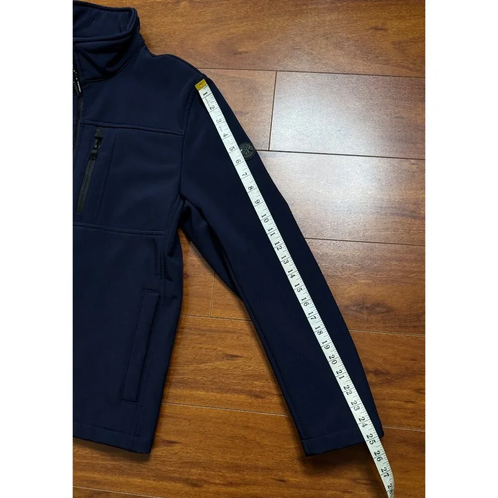 CALVIN KLEIN WATER RESISTANT FULL ZIP JACKET MEN SIZE S BLUE - Picture 9 of 12